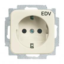 Busch-Jaeger 20 EUC/DV-212 SCHUKO® Steckdosen-Einsatz mit Aufdruck "EDV"