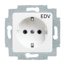 Busch-Jaeger 20 EUCQ/DV-214 SCHUKO® Steckdosen-Einsatz mit Aufdruck "EDV"