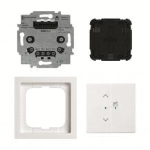 Busch-Jaeger 62731/UJ-84-WL Jalousie-Einsatz flex Komplettset 2-fach Wireless, studioweiß, future® linear, Busch-free@home®
