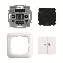 Busch-Jaeger 62851 UJ-214-WL LED-Dimmer flex 1-fach Komplettset Wireless Smart Home alpinweiß Reflex SI
