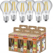 6er Sparset OSRAM E27 SUPERSTAR+ CLASSIC besonders effiziente LED Lampe dimmbar 4,3W wie 60W 2700K warmweißes Licht