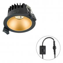 EVN C54N06092125 LED Deckeneinbauleuchte REFLECTO 6W 3000K/4000K/5700K 531lm schwarz rund IP54 dimmbar Einbaudurchmesser 68mm