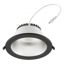 EVN ED54280925 LED Deckeneinbauleuchte DALI-2 dimmbar 28W 3000K-5700K 3556lm schwarz IP54 Notlicht Einbaudurchmesser 200 mm