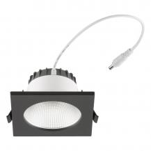 EVN ET54104925 LED Deckeneinbauleuchte 10W 1250lm 3000K/4000K/5700K IP54 schwarz quadratisch dimmbar Einbaudurchmesser 90 mm