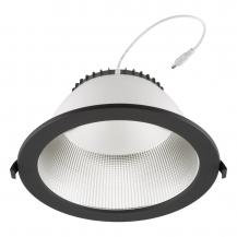 EVN ET54500925 LED-Deckeneinbauleuchte 50W 3000K-5700K 6250lm dimmbar Notlicht schwarz rund Einbaudurchmesser 240mm