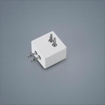 Helestra 90° Verbinder Decke-Wand Wand/Wand mattweiß