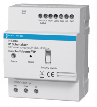 Busch-Jaeger H8304-03 IP Schaltaktor für Busch-Welcome® IP, 4 TE, PoE, Türöffner und Licht