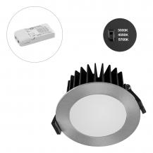 EVN L44D101325 LED Deckeneinbauleuchte Chrom Ø103 mm Einbaudurchmesser 85 mm
