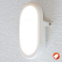 EVN Schlcihte LED Wandlampe weiß warmweißes Licht matter Diffusor in&out IP44 feuchtraumgeeignet