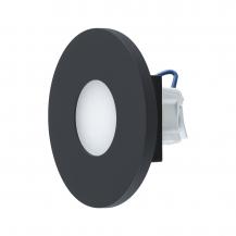 EVN LR01802A LQ-Serie LED Wandeinbauleuchte 0,8W Anthrazit IP44 3000K rund 76 mm Schalterdose EinbauØ55