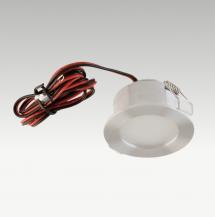 EVN P-LED Decken-Einbaustrahler mit warmweißem Licht rund Alu IP20 3W 3000K EinbauØ46