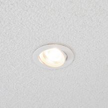 EVN LED Decken-Einbaustrahler mit warmweißem Licht rund schwenkbar weiß IP20 6W 3000K EinbauØ68