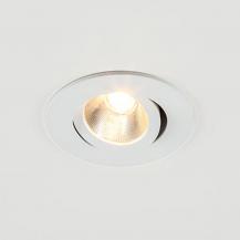 EVN LED Decken-Einbaustrahler mit kaltweißem Licht schwenkbar weiß IP20 dimmbare Farbtemperatur 6W 3000K-2000K 600lm-60lm 90Ra EinbauØ68