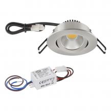Schwenkbare LED Deckeneinbau rund 3W 3000K 300lm dimmbar EVN EinbauØ68