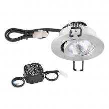 EVN P-LED Decken-Einbaustrahler mit warmweißem Licht & hoher Farbwiedergabe dimmbar rund schwenkbar alu pol. (STL) IP20 8.4W 2700K 960lm 90Ra EinbauØ68