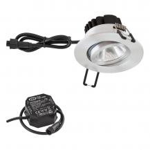 EVN LED Decken-Einbauleuchte mit universalweißem Licht dimmbar  rund schwenkbar alu pol. IP65 4000K 90Ra EinbauØ68