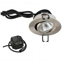 EVN LED Decken-Einbaustrahler mit neutralweißem Licht dimmbar feuchtraumgeeignet schwenkbar IP65 8.4W 4000K 1060lm 90Ra EinbauØ68
