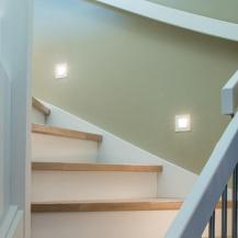 EVN LED Gips-Wandeinbauleuchte & Treppenbeleuchtung IP20 3000K warmweißes Licht mit nur 1.2W
