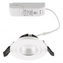 EVN PS54100102 COB LED Deckeneinbauleuchte 10W 3000K Weiß schwenkbar IP54 • Einbaudurchmesser: 85 mm