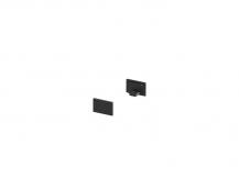 SLV 1000477 GRAZIA 10 Endkappe für GRAZIA Aufbauprofil flach, 2 Stk., flache Ausführung, schwarz