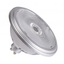 SLV 1005283 QPAR111 GU10 LED Strahler dimmbar silber 12,5W 4000K CRI90 60° neutralweißes Licht mit hoher Farbwiedergabe