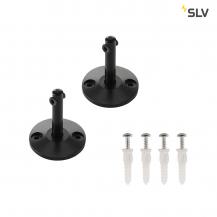 SLV 186330 UMLENKER, für TENSEO Niedervolt-Seilsystem, kurz, schwarz, 2 Stück