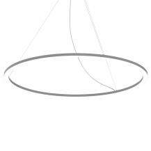 Siteco LED Pendelleuchte Silica 21 Ring-D, Ringunterseite leuchtend, DALI 2, weißaluminium (RAL 9006) 11350lm 125W