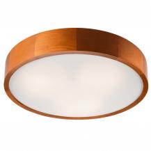 Bioledex Junges Wohnen Deckenleuchte 47cm in rotbraun aus Holz und Glas