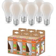 6er Set OSRAM E27 besonders effiziente LED Lampen matt 5W wie 75W 4000K neutralweißes Licht - beste Energie Effizienz Klasse