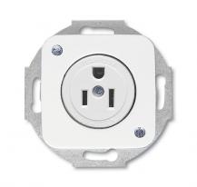 Busch-Jaeger 3015 EUC-214 Busch-Nema Steckdosen-Einsatz mit Zentralscheibe 2-polig (2 P + E) 15 A