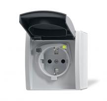 Busch-Jaeger 3120 EWB-53 FI-SCHUKOMAT SCHUKO® Steckdose mit Fehlerstrom-Schutzschalter