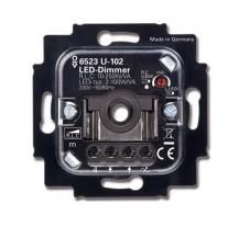 BUSCH-JAEGER 6523 U-102 – Universal LED-Dimmer Dreh Druck 2–100 W UP 2-Draht