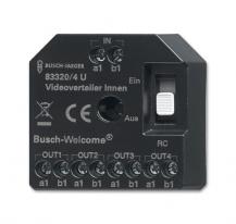 Busch-Jaeger 83320/4 U Aktiv Videoverteiler Innen UP 4-fach zur Montage in einer Unterputzdose