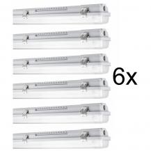 6 x 150cm LEDVANCE Damp Proof Housing 1500 P 2XLAMP Wannenleuchte 2-flg. LED Feuchtraumleuchte IP65