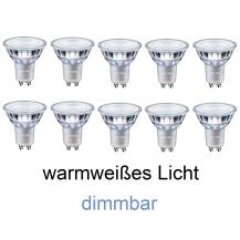 10 x Philips GU10 MASTER Dimmbarer LED Reflektor Expert Color 5.5W wie 50W Ra97 25° warmweißes Licht mit hoher Farbwiedergbae