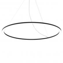 Siteco LED Pendelleuchte Silica 21 Ring-D, Ringunterseite leuchtend, DALI 2, tiefschwarz (RAL 9005) 8050lm 94W
