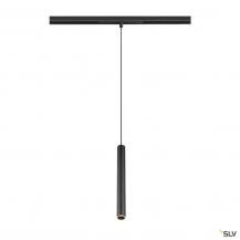 SLV 1008466 GRIP! S, 48V Pendelleuchte, Pendellänge 200 cm, 2000-3000 K, 29°, DALI, Dim-to-Warm, schwarz / gold